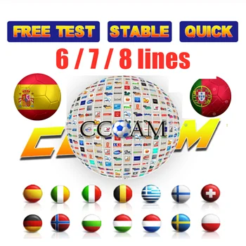 

Europe HD 1 Year CCCam Spain Portugal Germany Poland Satellite tv Receiver 6 7 Clines For DVB-S2 gtmedia v7s freesat V8 SUPER