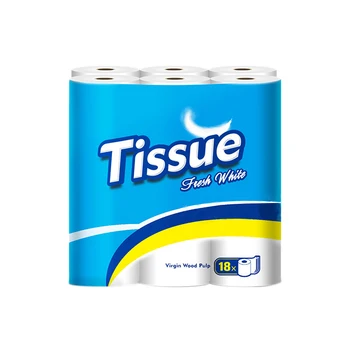 

18 Rolls Natural Household Toilet Paper,Super Soft Paper Towels,3 Ply Hand Bathroom Tissue Skin-Friendly White