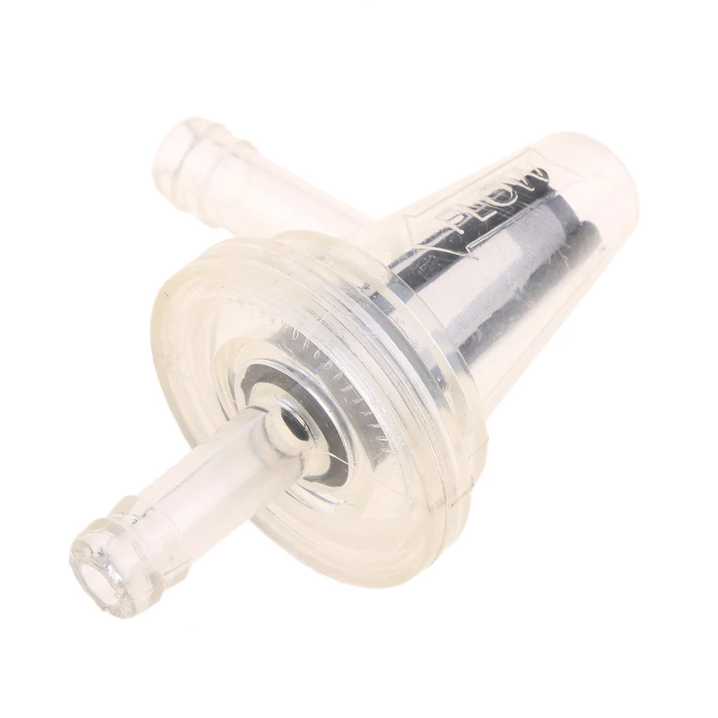 Plastic Universal Motorcycle Petrol Inline Fuel Filter For 1/4'' 6mm Pipes