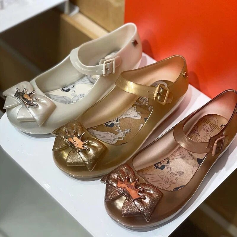 girl princess shoes 2022 New Girl's Summer Sandals Mini Melissa Children Jelly Shoes Kids Fashion Candy Shoes Little big Girl Beach Shoes HMI065 children's shoes for sale