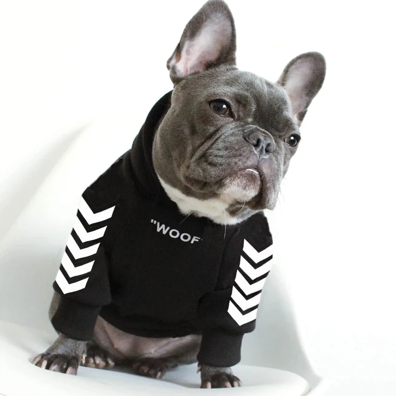 Sudadera con capucha para Perro, Ropa de invierno para mascotas, abrigo, Chaqueta de algodón, Ropa para Bulldog Francés