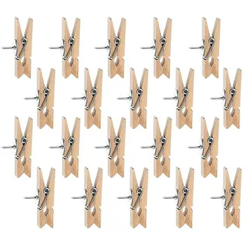 

Lightweight Wooden Clip Solid Color Doll Clip Home Wooden Clip Fashion Simple Convenient