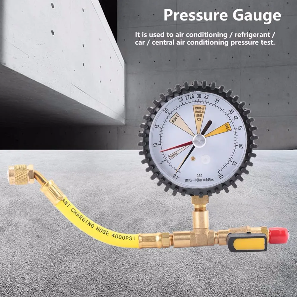 Измеритель давления в шинах кондиционер Холодильный азот манометрический цифровой манометр тест давления цифровой автомобильный тест er