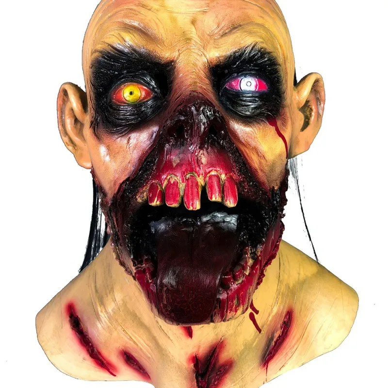 Маска для Хэллоуина, Ужасы Зомби Bloody face маски для взрослых маскарад Вечерние Косплэй Наряжаться реквизит Хэллоуин декоративная маска