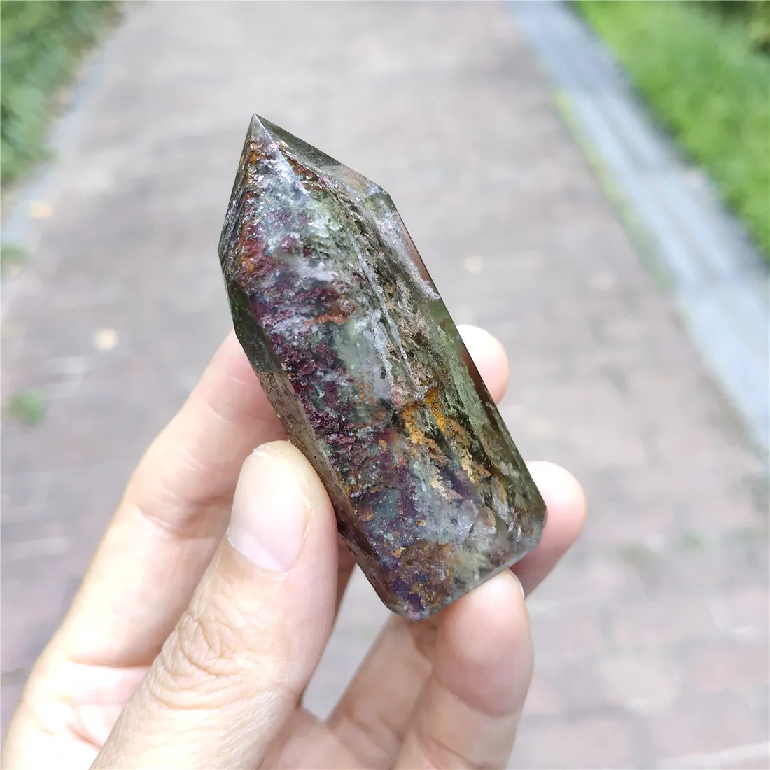 Phantom Crystal Quartz Tower натуральные камни Ghost Wicca Cristal Islande Pierre Naturelle crestaux Healing домашний декор. Медитация
