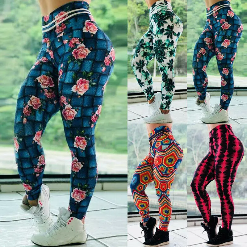 

Multicolor Print Seamless Sport Leggings Women Stretch Fitness Yoga Pants Mujer Gym Sportswear Women Pants Running Ropa Deporte