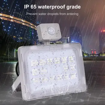 

50W 6th Generation LED Flood Light Motion Sensor 5000 Lm IP65 Waterproof 220V-240V LED Floodlight Reflector Outdoor Spotlight