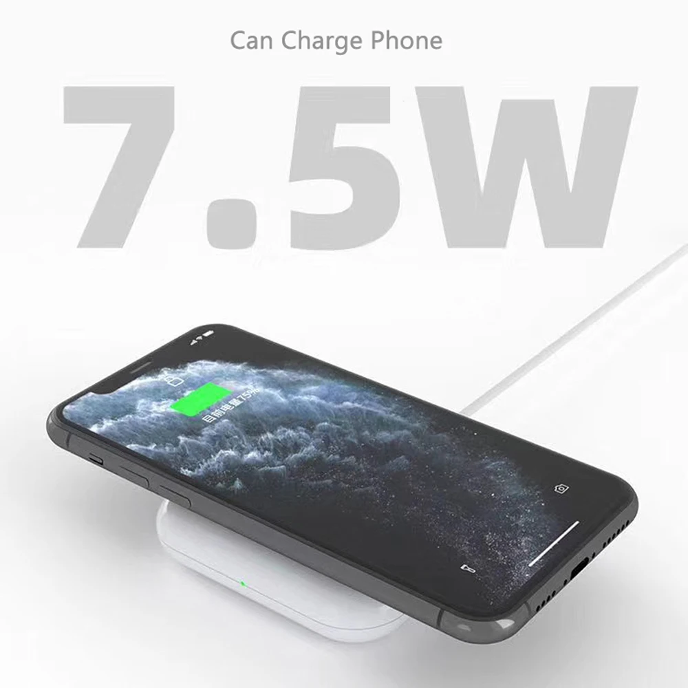 Almofada para Apple Base de Carga 2 em 1 qi sem Fio Carregador Doca Estação Airpods 2 Pro Iphone 12mini 12pro 11 xs Max xr x 8plus 7.5w 5 Cheap Carregadores sem Fio