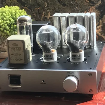 최신 6SN7 튜브 프리 앰프, 미국 서양 전기 커패시터, 12DB 수신, 잔류 소음 0.2MV, 주파수 10HZ-100KHZ