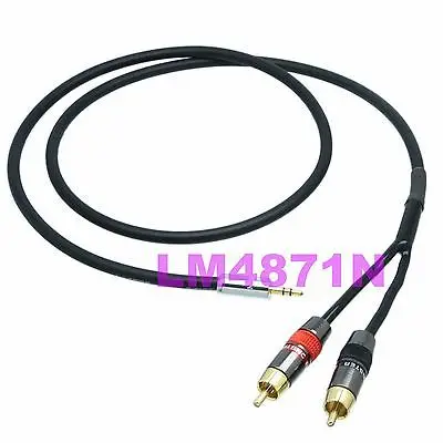 DHL/EMS 10 лотов CANARE Y КАБЕЛЬ L-4E6S 3,5 мм штекер стерео TRS до 2x RCA TV штекер моно TS L+ R-d2