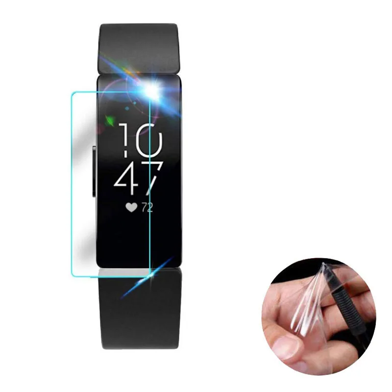 Мягкая прозрачная защитная пленка из ТПУ для смарт браслета Fitbit Inspire/ Inspire HR 2