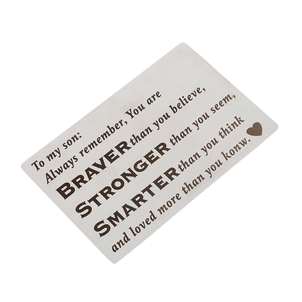 Personalised Photo Wallet Card Metal Cards Insert for Wallet Purse Unisex Gifts