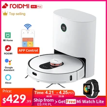 ROIDMI EVE Plus Robot Vacuum Cleaner with Smart Dust Collection Mop Cleaner Support Mi Home APP Control Google Assistant Alexa