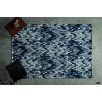 

Apex Ibiza 3 'x 5' Chenille Blue Runner Rug