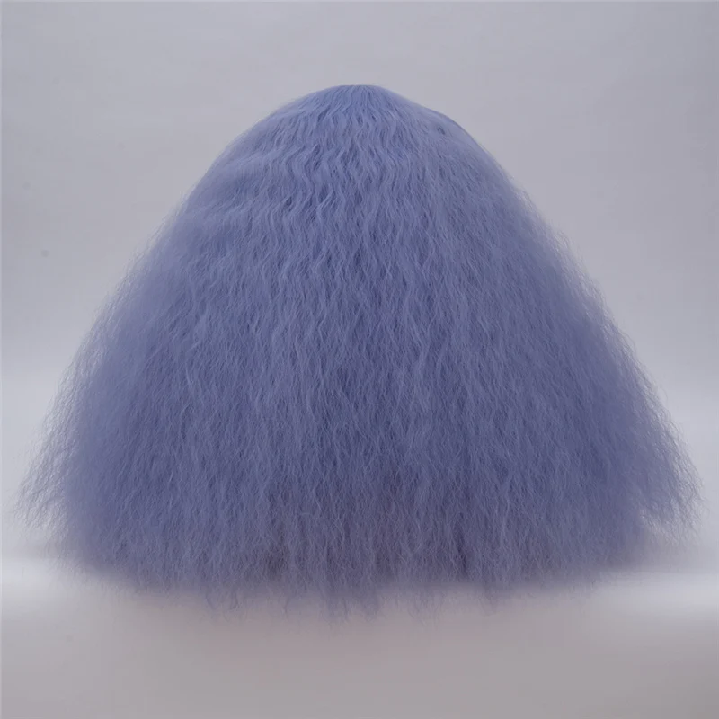 Synthetic Afro Wig for Women African Dark Brown Black Red Green Color Short Wig Cosplay Hair