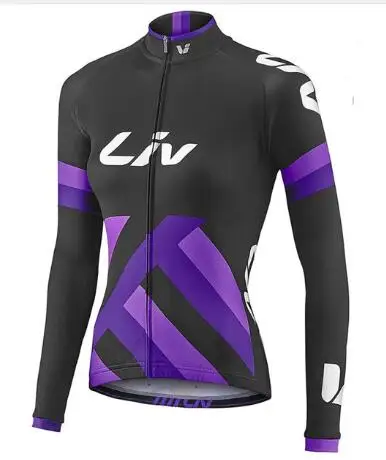 LIV pro team длинный рукав Велоспорт Джерси весна/осень одежда для велоспорта MTB рубашка/дорожный велосипед