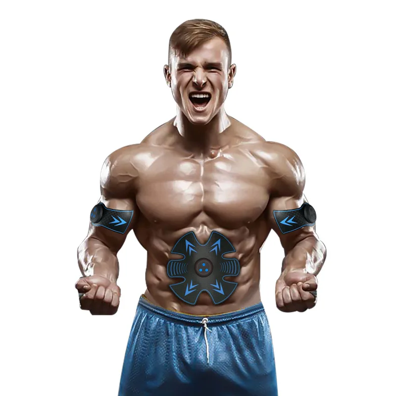 Abdominal Muscle Stimulator Machine Wireless Smart Fitness Weight Lose Tens Device Muscle Exercise Strong Body Fat Burn Tool USB
