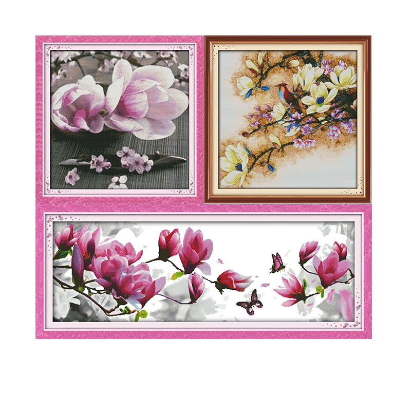 Вышивка крестом Joy Sunday Love of Magnolias набор для рукоделия вышивка крестиком 11 и 14CT