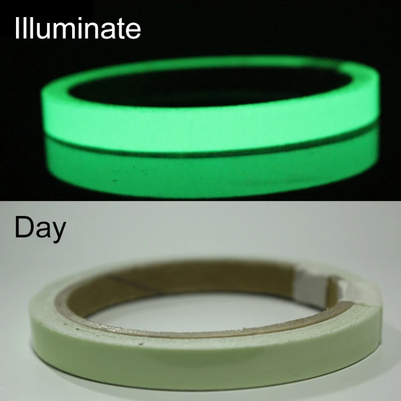 1Pc Glow Tape Safety Sticker Luminous Safety Warning Luminous Tape Stage Stickers Home Decor Party Supplies Decorative Warning