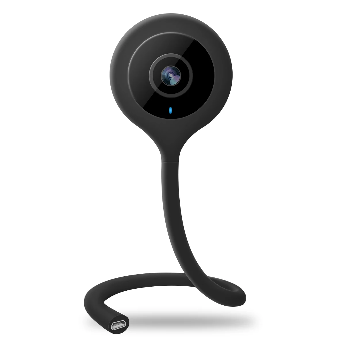 2.1mm DG-QB0 720P Wireless WIFI Smart Home IP Camera Baby Monitor For Babies Kids Care Convenient Three Color 1pcs Mini Flexible - Цвет: Черный