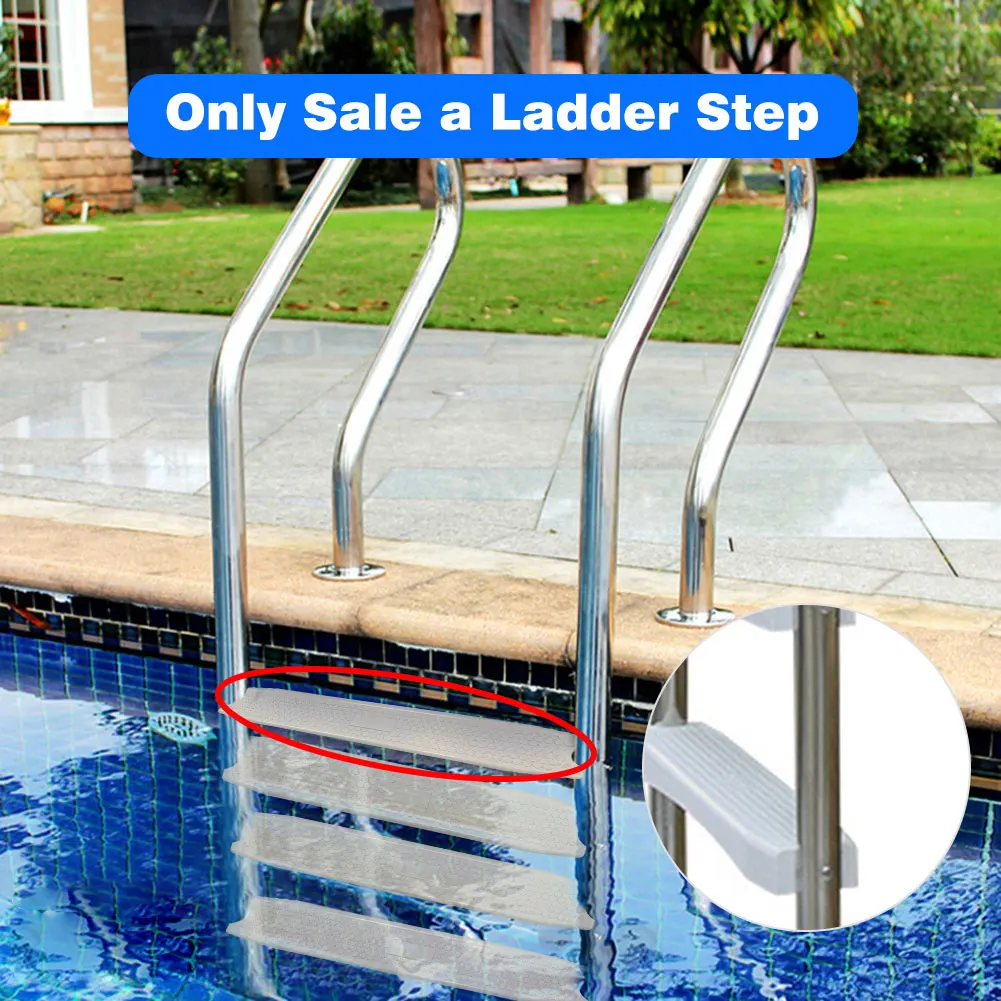 

Stepped Pedal Swimming Pool Plastic Replacement Ladder Pedal Steps With 2 Fixing Screws Thick Molded Ladder Pool Accessories