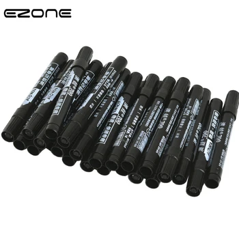 

EZONE 5PCS Black/Blue/Red Ink Marker Pen Round Toe Quick-drying Marker Pen Waterproof Permanent Marker Pens School Office Supply