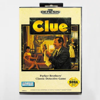 

Clue with Retail Box 16bit MD Game Card For Sega Mega Drive/ Genesis