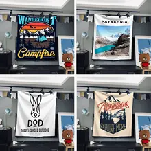 Yoga Tapestry Wall Tapestry Background Cloth Polyester Wall Hanging Home Decor Witchcraft Beach Mat 73*95cm GT-0086