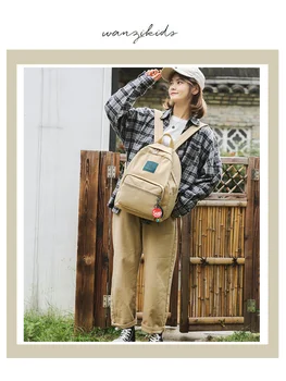

MULTI-USE BACKPACK - Japanese & Korean Style. Additional front pocket, Double handle and adjustable shoulder straps at the back.