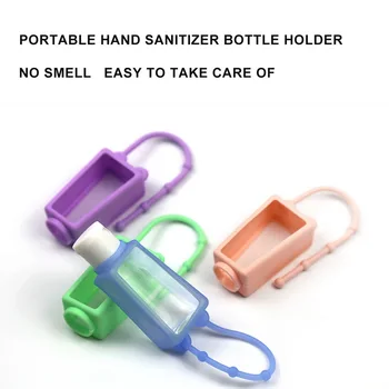 

5Pcs 30ml Silicone Travel Bottles Silicone Refillable Squeezable Container Hand Sanitizer Bottles Empty Keychain Carrier