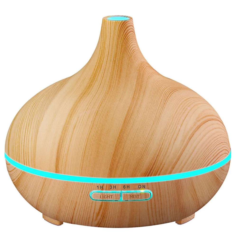 

300ML USB Electric Aroma Air Diffuser Wood Ultrasonic Air Humidifier Essential Oil Aromatherapy Cool Mist Maker For Home
