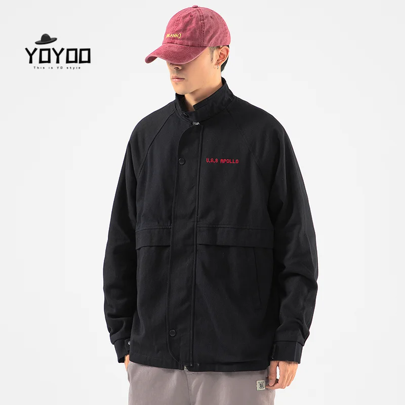 

YOYOO new autumn men clothing cotton men's jacket casual loose jacket coat men jacket coats man windbreaker jackets