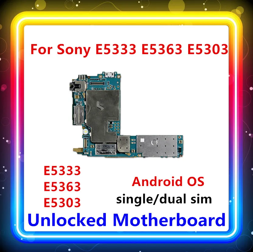 Разблокирована для sony Xperia C4 E5333 E5363 E5303 материнская плата с полным чипом материнская плата sim singal Поддержка Android OS карта/панель
