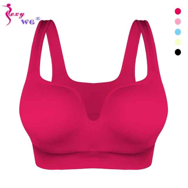 US $3.93 SEXYWG Women Sport Bras Yoga Shirt Fitness Running Vest Underwear Padded Bra Crop Sport Top Underwe