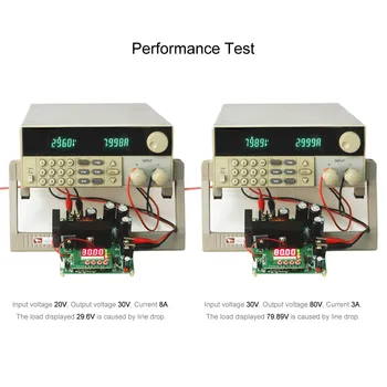 

Hot 900W DC-DC Boost Module Digital Control 0-15A IN 8-60V OUT 10-120V Step-up Converter Power Supply CC/CV LED Display