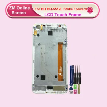 

For BQ BQ-5512L Strike Forward LCD Display With Touch Screen With Frame Digitizer Assembly Replacement +Tools+3M Sticker