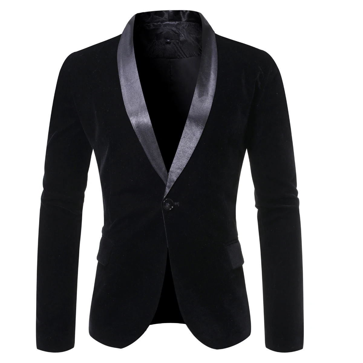 PUIMENTIUA 2019 Fashion Men Autumn Velvet Blazers Vintage Solid V-Neck Groom Men Suits For Wedding Costume Slim Button Blazer PUIMENTIUA 2019 Fashion Men Autumn Velvet Blazers Vintage Solid V-Neck Groom Men Suits For Wedding Costume Slim Button Blazer