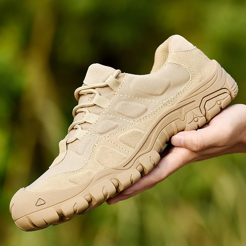 

Men Military Combat Boots Waterproof Hiking Travel Shoes Work Shoes Army Tactical Shoes breathable Man Sneakers Desert Boots