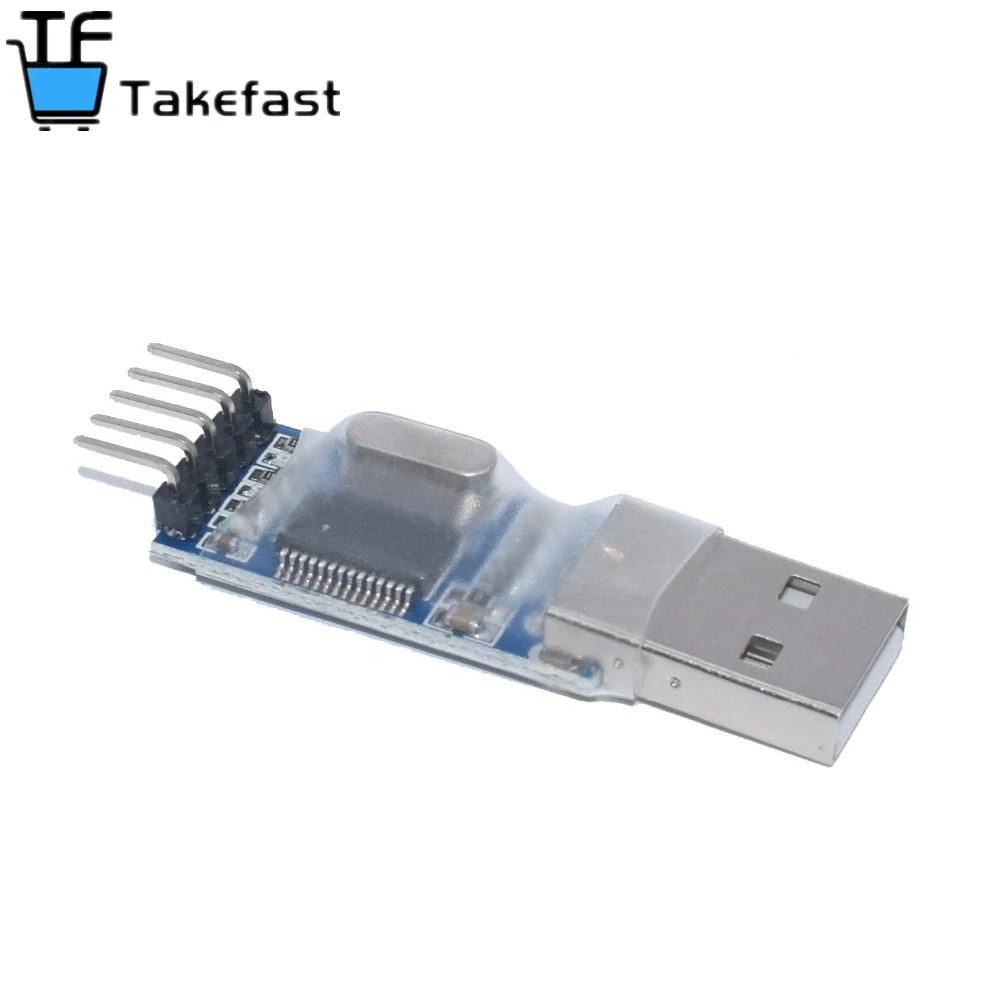 10 шт. модуль PL2303 обновление USB-TTL девять щеток плата PL2303HX STC MCU кабель для