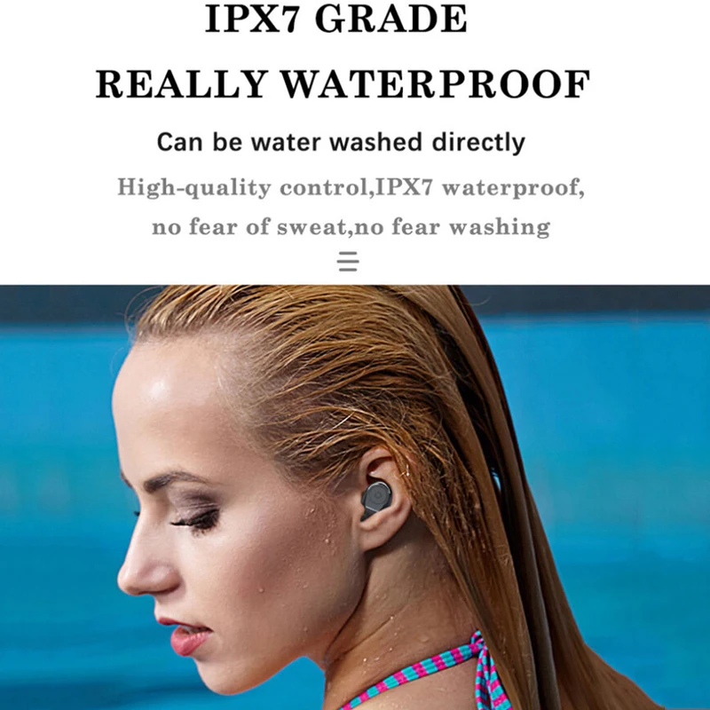 Беспроводные наушники TWS F9, Bluetooth наушники, HD вызов, Стерео шумоподавление, светодиодный дисплей, Спортивная гарнитура с микрофоном, 3500 мАч, чехол для зарядки