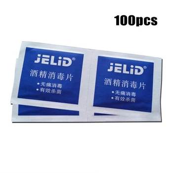 

100 Pcs Alcohol Wet Wipe Disposable Antiseptic Skin Cleaning Glass Care Jewelry Mobile Phone Clean Wipe Non-woven Pads hot sales