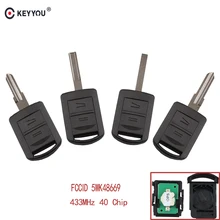 Keyyou 2 Knoppen Auto Afstandsbediening Sleutel 5WK48669 Voor Opel Agila Meriva Astra Corsa C Combo Van Tigra Vectra 433.9 Mhz met ID40 Chip