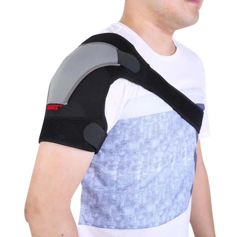 High Quality Brace Dislocation Pain Injury Shoulder Support Strap Sports Single Shoulder Support Wrap Pad Breathable 02