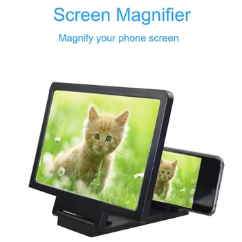 

Universal Mobile Phone Screen Magnifier Bracket Enlarge Stand Eyes Protection Folding 3D Video Screen Display Screen Amplifier