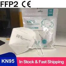 5 Layers FFP3 KN95 Mask 2 Color Protection Mask Safety Respirator Protective Mask Anti Dust Pollution FFP2 Mask 24 hour Shipping