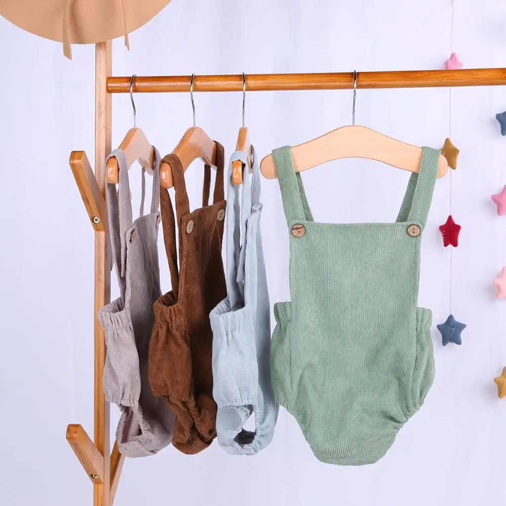 Baby Summer Clothing Newborn Infant Baby Boy Girls Bodysuit Jumpsuit Corduroy Clothes Backless Outfits