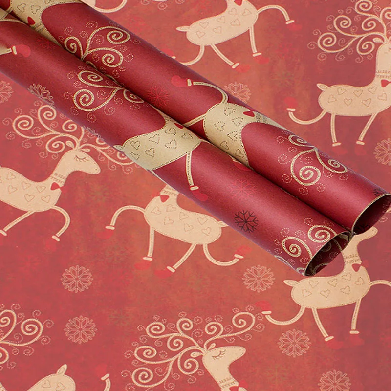 25 шт./лот оберточная бумага с английскими буквами рулон рождественской
