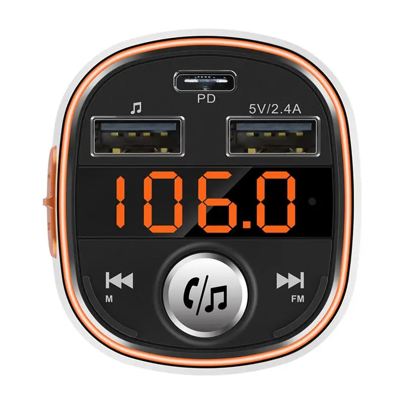 Bluetooth 5,0 Автомобильный MP3-плеер Handsfree автомобильный Радио FM передатчик Поддержка TF карта U диск QC3.0 3.1A Быстрый двойной USB автомобильные аксессуары