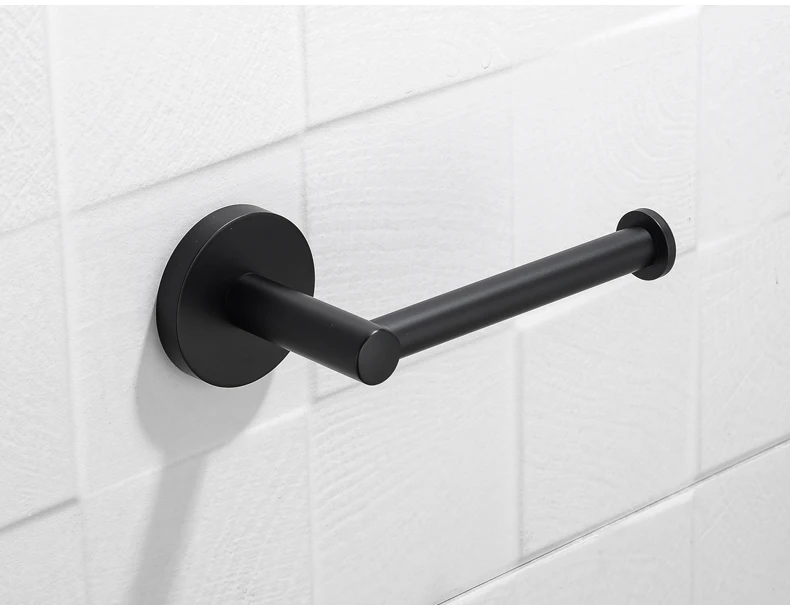Description Picture 4 of itemWall Mounted Bathroom Organizer Stainless Steel Toilet Paper Holder Toilet Brush Holder Tooth Brush Holder Towel Ring Robe Hook