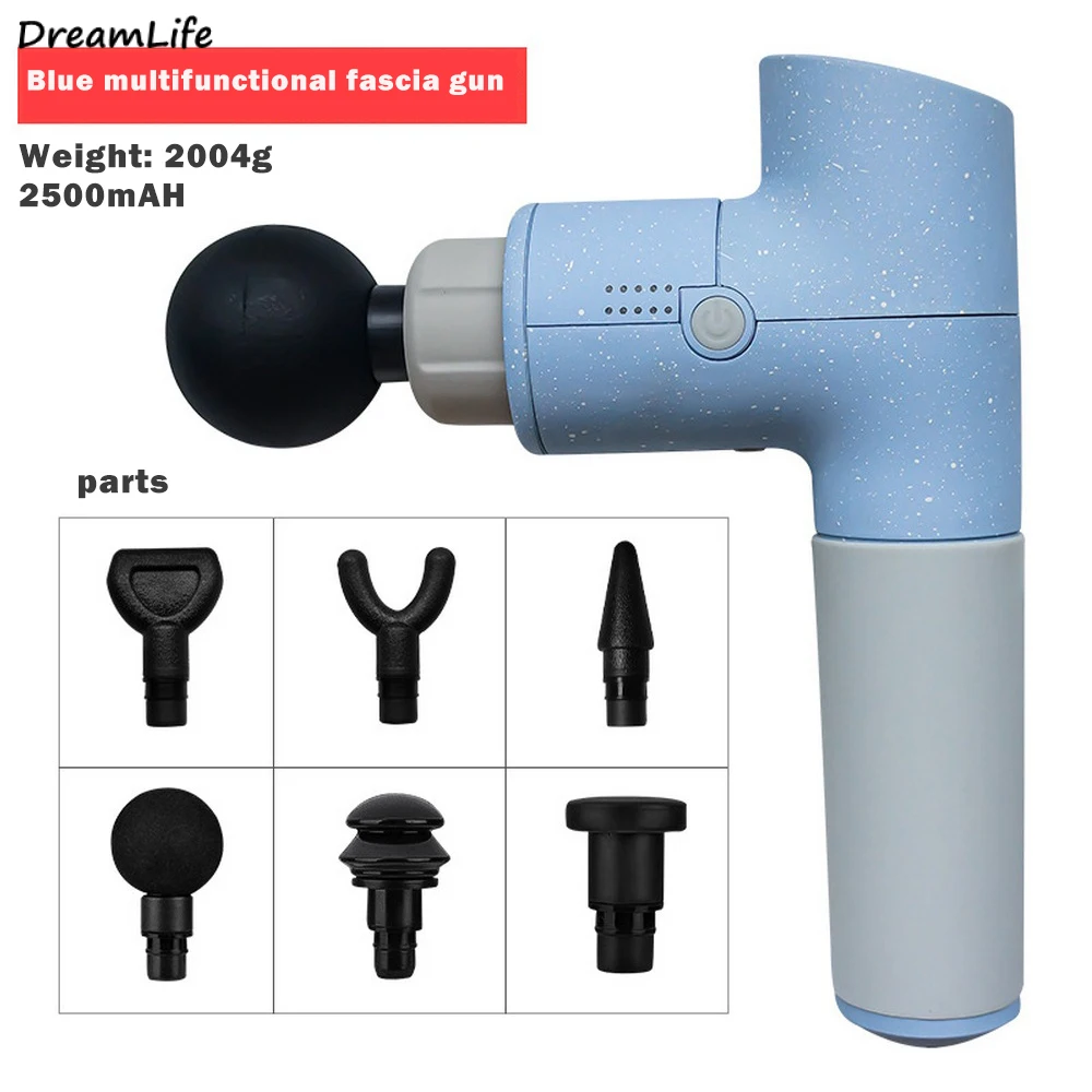 

Profession Fascia Gun Body Muscle Deep Fascia Massager Muscle Pain Exercising Relaxation Slimming Shaping with 6 Massage Heads